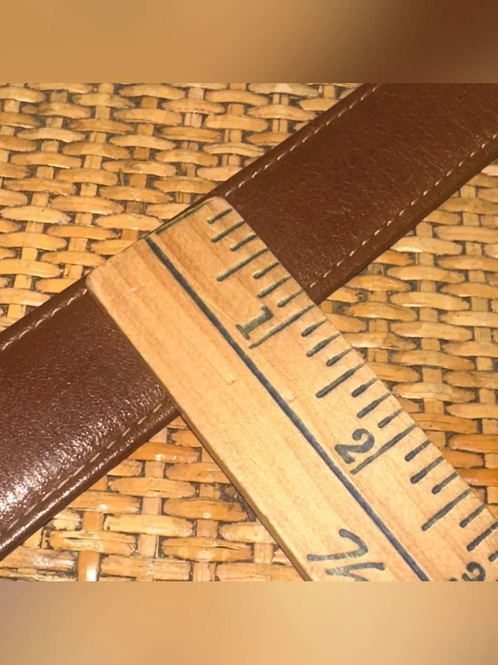 Vintage Coach Mens 36 Cowhide Leather Belt Brown Preppy Academia  Made In USA